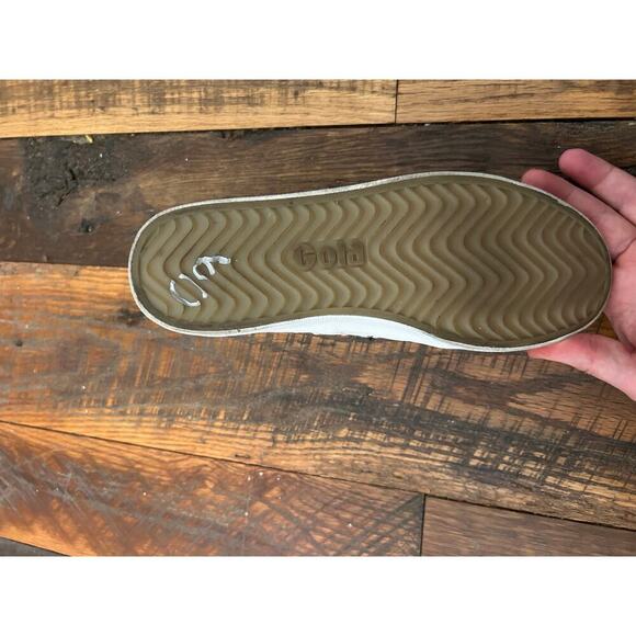 GOLA for J.Crew Coaster Smash High Top Sneakers White/Tan Women's SZ 7 - Picture 8 of 13